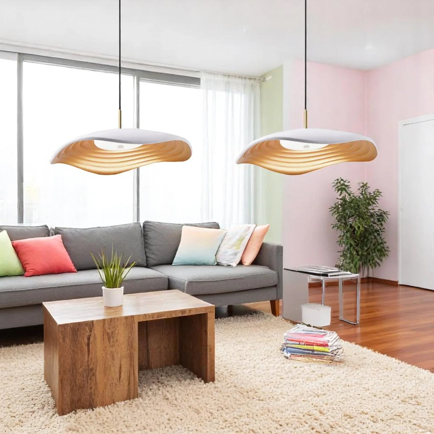 Iron & Resin Pendant Lamp