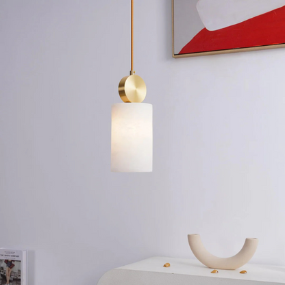 Alabaster Gold Pendant Lamp